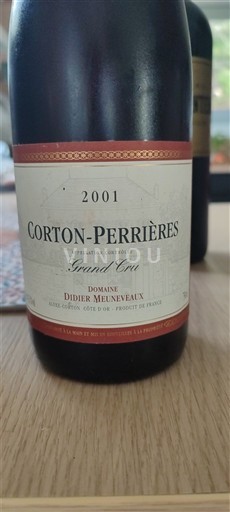 Bourgogne Corton Grand Cru Domaine Didier Meuneveaux 2001