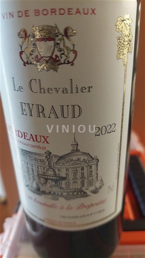 Bordeaux Vignobles Lalande Moreau Chevalier Eyraud 2022