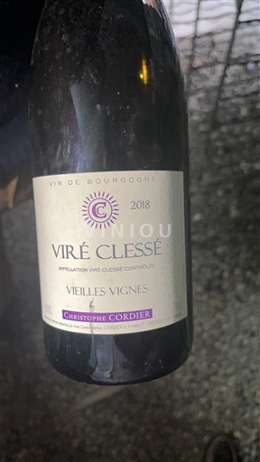 Bourgogne Viré-clessé Christophe Cordier Vieilles Vignes 2018