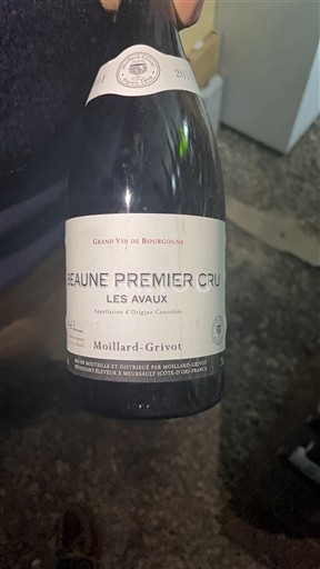 Burgundsko Beaune Premier Cru Moillard-Grivot Les Avaux 2011