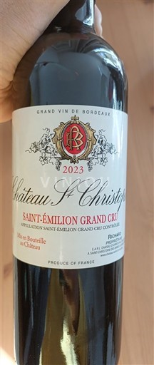 Bordeaux Saint-Émilion Grand Cru Grand Cru Château St. Christophe 2023