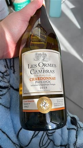 Languedoc und Roussillon Pays d'Oc Les Ormes de Cambras 2018