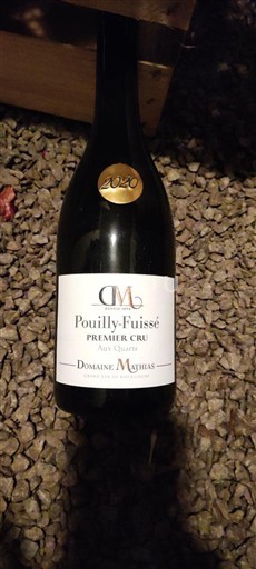 Burgundi Pouilly-fuissé Premier Cru Domaine Mathias Aux Chailloux 2020