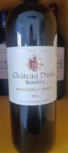 Bordeaux Bordeaux superiore Château David Beaulieu 2016