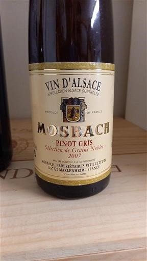 Alsacia Sélection de Grains Nobles Mosbach Pinot Gris Sélection de Grains Nobles 2007