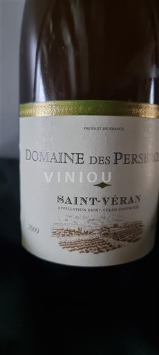 Burgundsko Saint-Véran Domaine Des Perseides 2009
