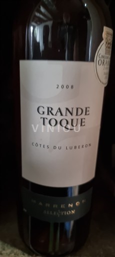 Thung lũng Rhône Luberon Grande Toque Marrenon Sélection 2008