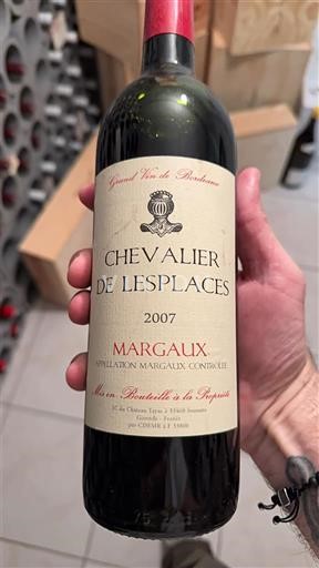 Bordeaux Margaux Chevalier de Lesplaces 2007