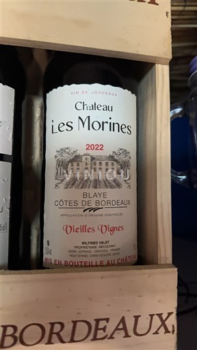 Burdeos Blaye-Côtes de Burdeos Château Les Morines Vieilles Vignes 2022
