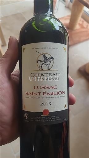 Bordeaux Lussac-saint-émilion Château Maldyure 2019