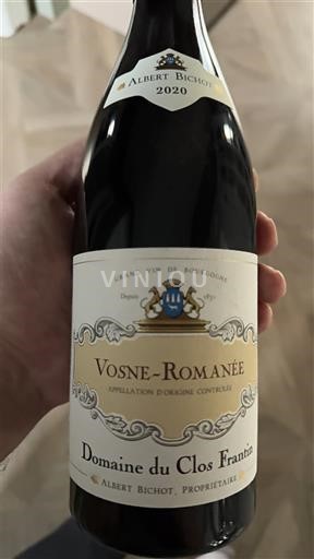 Bourgondië Vosne-Romanée Domaine Clos Frantin Albert Bishot 2020