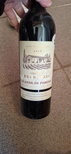 Bordeaux Lalande-de-Pomerol Château Des Maures 2016