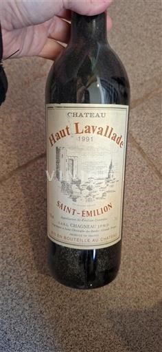 Bordeaux Saint-Émilion Château Haut Lavallade 1991