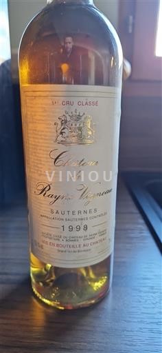 Bordeaux Sauternes Premier Cru Château Rayne Vigneau 1999