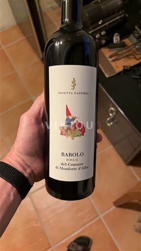Piedmont Wines Barolo Josetta Saffirio Del Comune di Monforte d'Alba 2019