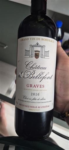 Bordeaux Graves Château Bellefont 2016