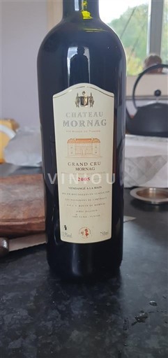 Tunis Mornag Grand Cru Château Mornag 2005