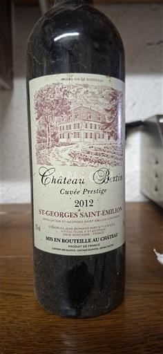 Bordeaux Saint-Georges-Saint-Émilion Château Bertin Prestige 2012
