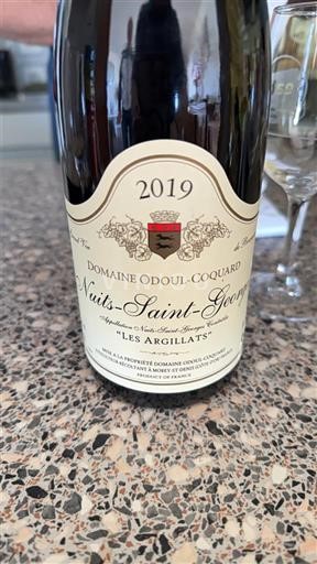 Burgundi Nuits-saint-georges Domaine Odoul-Coquard Les Argillats 2019
