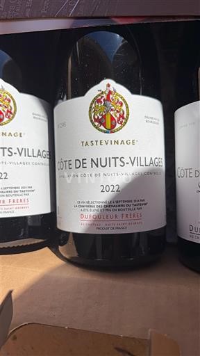Bourgondië Côte de Nuits Villages Dufouleur Frères Tastevinage 2022