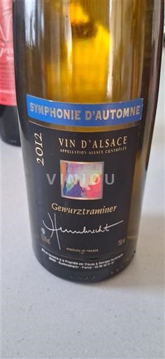 Alsacia Château Humbrecht Symphonie d'Automne 2012