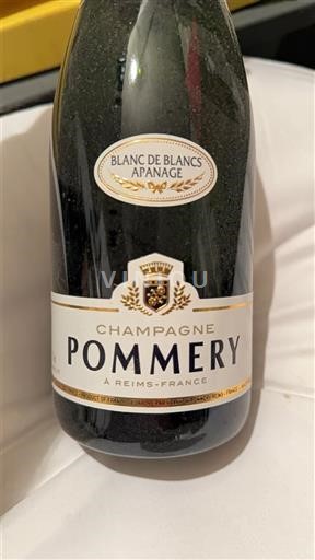 Champagne Sâm-panh Pommery Blanc de Blancs Apanage Không niên vụ