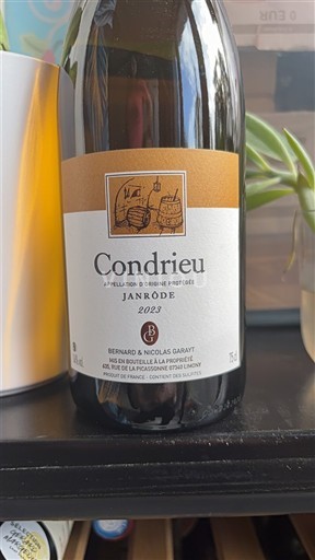 Thung lũng Rhône Condrieu Bernard & Nicolas Garat Janrode 2023