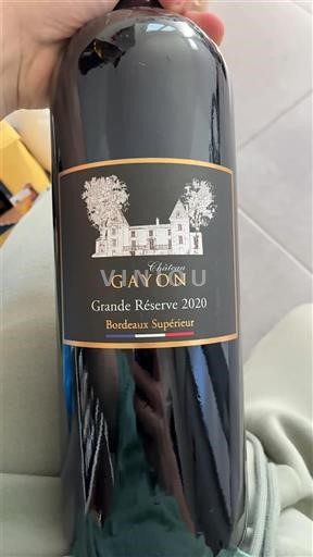 Bordeaux Bordeaux Supérieur Château Gayon Grande Réserve 2020