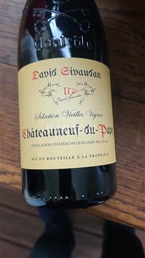 Valle del Ródano Châteauneuf-du-Pape. David Sivauban Sélection Vieilles Vignes Sin añada