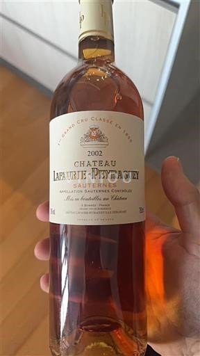 Bordeaux Sauternes Premier Cru Château Lafaurie-Peyraguey 2002