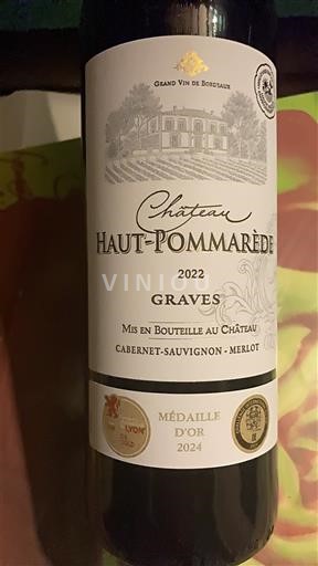Bordeaux Graves Château Haut Pommarède 2022
