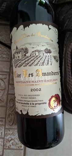 Bordeaux Montagne-saint-émilion Clos Les Amandiers 2002