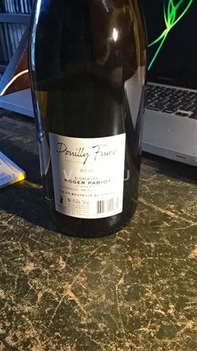 Loire Valley Pouilly-fumé Domaine Roger Pabiot 2019