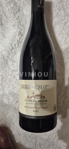 Valle del Rodano Côtes-du-Rhône Domaine Martin 2022