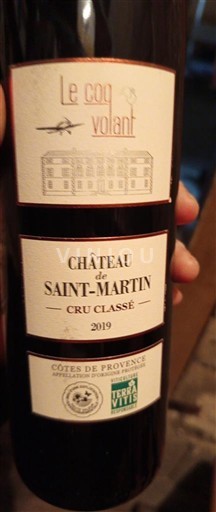 Provence Côtes-de-Provence Cru Classé Château Saint-Martin Le Cog Volant 2019