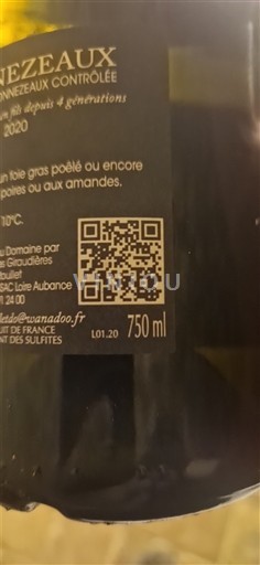 Loire-dalen Bonnezeaux Domaine Des Gauletteries 2020