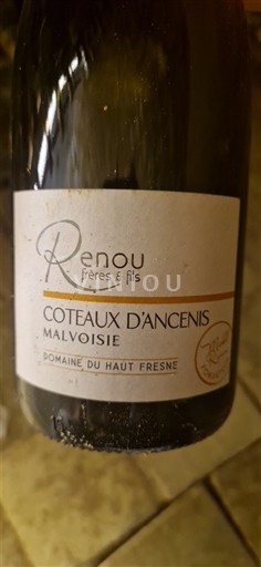 Dolina Loare Coteaux d'Ancenis Renou Frères & Fils Malvoisie Neleten.