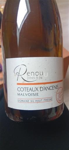 Valle della Loira Coteaux-d'Ancenis Renou Frères & Fils Malvoisie Senza annata