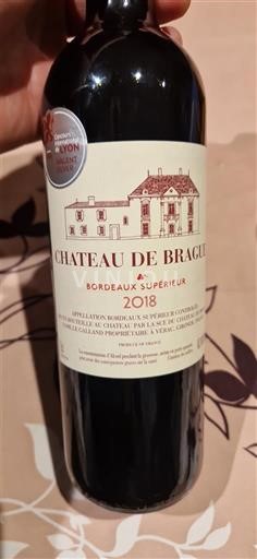 Burdeos Bordeaux superior Château Brague 2018