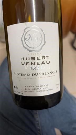 Thung lũng sông Loire Coteaux-du-giennois Hubert Veneau 2017