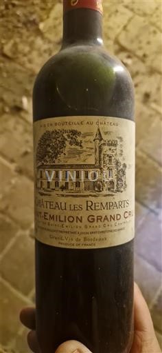 Bordeaux Saint-Émilion Grand Cru Grand Cru Château Les Remparts Neročník