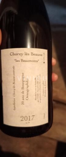 Bourgogne Chorey-lès-beaune Les Beaumonts 2017