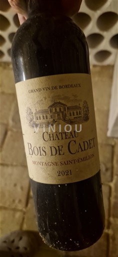 Bordeaux Montagne-Saint-Émilion Château Bois de Cadet 2021