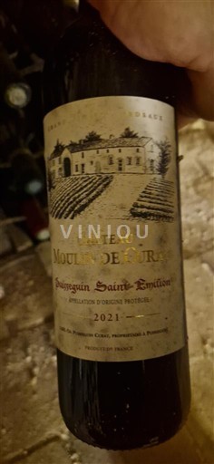 Bordeaux Puisseguin-saint-émilion Château Moulin de Riou 2021
