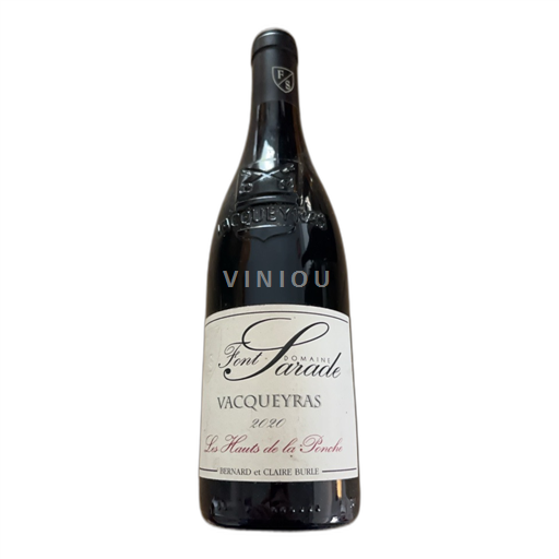 Rhônen laakso Vacqueyras Domaine Font Sarade Les Hauts de la Ponche 2020