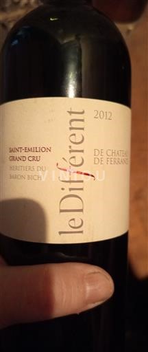 Bordeaux Saint-Émilion Grand Cru Grand Cru Château Ferrand Le Différent 2012