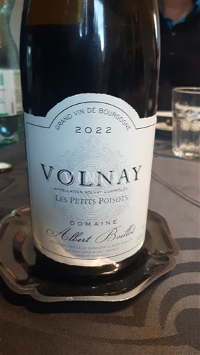 Burgundy Volnay Domaine Albert Boillot Les Petits Poisots 2022