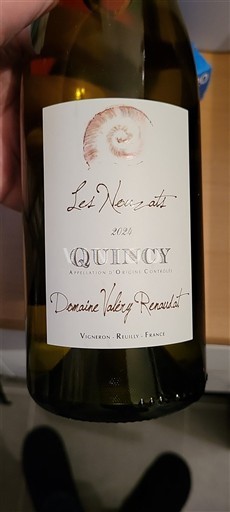 Vallée de la Loire Quincy Domaine Valéry Renaudat Les Nouzats 2024