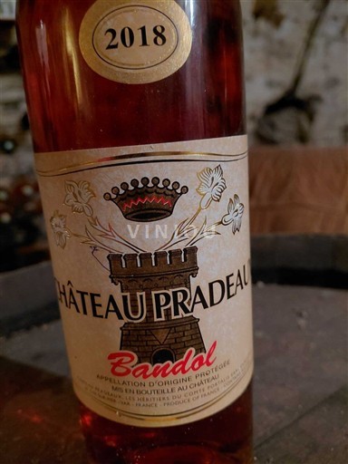 Provence Bandol Château Pradeaux 2018