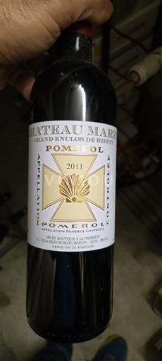 Bordeaux Pomerol Château Mazeyres Grand Enclos de Riffaut 2011